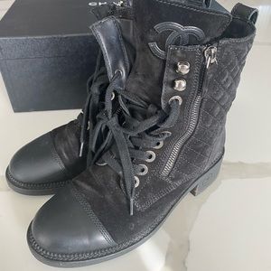 Chanel Combat Boots (size 7)